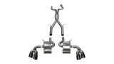 Corsa 2016-24 Chevy Camaro SS 6.2L Xtreme+ 2.75in Cat-Back Dual Rear Exit w/ Twin 4in Black PVD Tips thumbnail 2