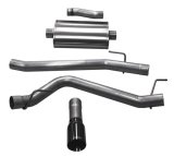 Corsa 20-25 Jeep Gladiator JT 3.6L Single Side Exit Cat-Back Exhaust System w/ Single 4in Black Tip thumbnail 4