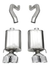 Corsa 06-13 Chevy Corvette C6 Z06 7.0L / 09-13 ZR1 6.2L Polished Axle-Back Exhaust w/4.5in Twin Tips thumbnail 7