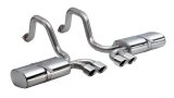Corsa 1997-2004 Chevrolet Corvette C5 Z06 5.7L V8 Polished Sport Axle-Back Exhaust thumbnail 1