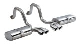 Corsa 1997-2004 Chevrolet Corvette C5 Z06 5.7L V8 Polished Sport Axle-Back Exhaust thumbnail 2