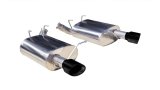 Corsa 2011-2014 Ford Mustang 3.7L V6 Black Sport Axle-Back Dual Rear Exhaust thumbnail 5