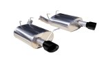 Corsa 2011-2014 Ford Mustang 3.7L V6 Black Sport Axle-Back Dual Rear Exhaust thumbnail 7