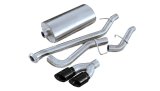 Corsa 2002-2006 Chevrolet Avalanche 5.3L V8 3in Sport Cat-Back Exhaust w/ twin 4in Black Tips thumbnail 1