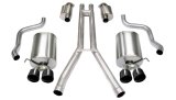 Corsa 2004-2008 Cadillac XLR 4.6L 25in Cat-Back Dual Rear w Twin 35in Black Pro-Series Tips thumbnail 1