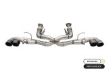 Corsa 20-25 Corvette C8 3in Xtreme Cat-Back Exhaust 4.5in Blk Quad Tips - Integrates stock AFM Valve thumbnail 2