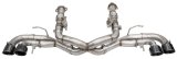 Corsa 20-25 Corvette C8 3in Xtreme Cat-Back Exhaust 4.5in Blk Quad Tips - Integrates stock AFM Valve thumbnail 3