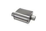 Corsa Pro Series Custom Sport Muffler 304SS 3in Offset In / 3in Center Out 10in Length thumbnail 1