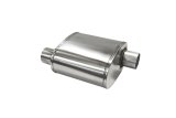 Corsa Pro Series Custom Sport Muffler 304SS 2.5in Offset In / 2.5in Offset Out 10in Length thumbnail 1