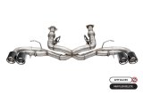 Corsa 2020-2025 Chevrolet Corvette C8 RWD 3in Track Cat-Back Delete Exhaust w/4.5in CF Polished Tips thumbnail 1