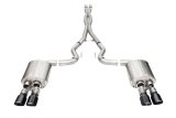 Corsa 2024-2025 Ford Mustang V8 5.0L 3in Cat-Back Exhaust System w/ Twin 4in Black Pro-Series Tips thumbnail 1