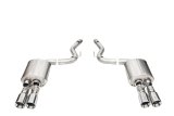 Corsa 2024+ Ford Mustang V8 5.0L 3in Axle-Back Exhaust System w/ Twin 4in Polished Straight Tips thumbnail 1