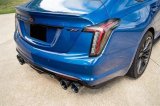 Corsa 2022-25 Caddy CT5 V Blackwing 3in. Cat-Back w/ Act. Exh. - Dbl X-Pipe - Twin 4.5in. BlkCF Tips thumbnail 2
