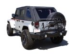 Rampage 2007-2018 Jeep Wrangler(JK) Recovery Bumper Rear - Black thumbnail 2