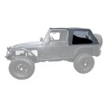 Rampage 2004-2006 Jeep Wrangler(TJ) LJ Unlimited Frameless Soft Top Kit - Black Diamond thumbnail 1