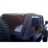 Rampage 2004-2006 Jeep Wrangler(TJ) LJ Unlimited Frameless Soft Top Kit - Black Diamond thumbnail 4