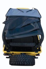 Rampage 1997-2006 Jeep Wrangler(TJ) Excludes LJ Unlimited Frameless Soft Top Kit - Black Diamond thumbnail 3