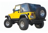Rampage 1997-2006 Jeep Wrangler(TJ) Excludes LJ Unlimited Frameless Soft Top Kit - Black Diamond thumbnail 7
