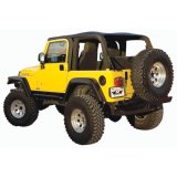 Rampage 1997-2006 Jeep Wrangler(TJ) Excludes LJ Unlimited Frameless Soft Top Kit - Black Diamond thumbnail 9