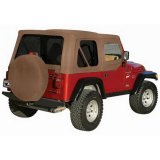 Rampage 1997-2006 Jeep Wrangler(TJ) OEM Replacement Top - Military Khaki (Dark Green) thumbnail 3