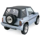 Rampage 1999-2004 Chevy Tracker Soft Top OEM Replacement - Black Diamond thumbnail 2