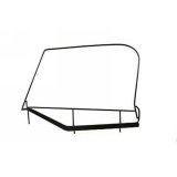 Rampage 1997-2006 Jeep Wrangler(TJ) Window Frame Only - Black thumbnail 1