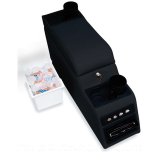 Rampage 1976-1983 Jeep CJ5 Locking Center Console - Black Denim thumbnail 2