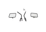 Rampage 1955-1983 Jeep CJ5 Side Mirrors - Black thumbnail 2