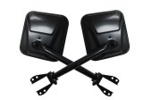 Rampage 1955-1983 Jeep CJ5 Side Mirrors - Black thumbnail 4