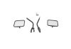Rampage 1955-1983 Jeep CJ5 Side Mirrors - Black thumbnail 6