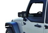 Rampage 2007-2018 Jeep Wrangler(JK) Mirror Extensions - Black thumbnail 2