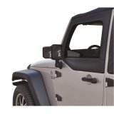 Rampage 2007-2018 Jeep Wrangler(JK) Mirror Extensions - Black thumbnail 3