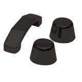 Rampage 1997-2006 Jeep Wrangler(TJ) Hood Footman Loop - Black thumbnail 1