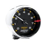 Autometer Autogage 3-3/4in. 0-8K RPM Black Dial/Chrome Case Pedestal Tachometer thumbnail 4