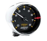 Autometer Autogage 3-3/4in. 0-8K RPM Black Dial/Chrome Case Pedestal Tachometer thumbnail 8