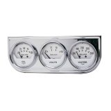Autometer AutoGage 2in 0-100 PSI Oil Press/ 16 Volt / 130-280 Deg Water Temp - Chrome Bezel thumbnail 3