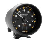 Autometer AutoGage 3-3/4in Pedestal Tachometer 0-8000 RPM Black/Black w/ Shift Light thumbnail 8
