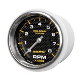 Autometer Marine Carbon Fiber 3-3/8in 8k RPM Tachometer thumbnail 3