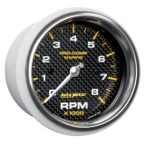 Autometer Marine Carbon Fiber 3-3/8in 8k RPM Tachometer thumbnail 8