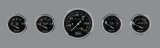 Auto Meter Gauge Kit 5 pc. 3 1/8in & 2 1/16in Mechanical Speedometer Old Tyme Black thumbnail 2
