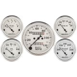 Auto Meter Speedometer 3-1/8in and 2-1/16in Mechanical 5-Piece Old Tyme White Gauge Kit thumbnail 5