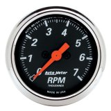 Autometer Designer Black 2-1/16in Electrical 7k RPM Tachometer thumbnail 4