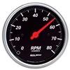 Autometer Designer Black 3-3/8in Electrical 8k RPM In-Dash Tachometer thumbnail 6