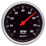 Autometer Designer Black 3-3/8in Electrical 8k RPM In-Dash Tachometer thumbnail 8