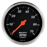Autometer Designer Black 3-1/8in Electrical 7k RPM Tachometer thumbnail 1