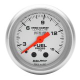 Autometer Ultra-Lite 52mm 0-15 PSI Mechanical Fuel Pressure Gauge thumbnail 3