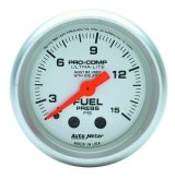 Autometer Ultra-Lite 52mm 0-15 PSI Mechanical Fuel Pressure Gauge thumbnail 8