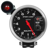 Autometer Sport-Comp 5 inch 8,000 RPM Shift-Lite Tachometer thumbnail 1