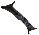 Autometer 99-07 Ford Powerstroke/SD Black Triple Pillar Gauge Kit thumbnail 2