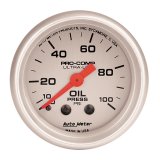 Autometer Ultra-Lite 52mm 0-100 PSI Mechanical Oil Pressure Gauge thumbnail 4